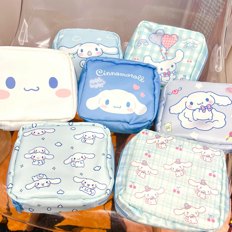 

Sanrioed Cinnamoroll аниме кавайная Мини Большая емкость портативная Водонепроницаемая маленькая портативная гигиеническая салфетка ежемесячная с...