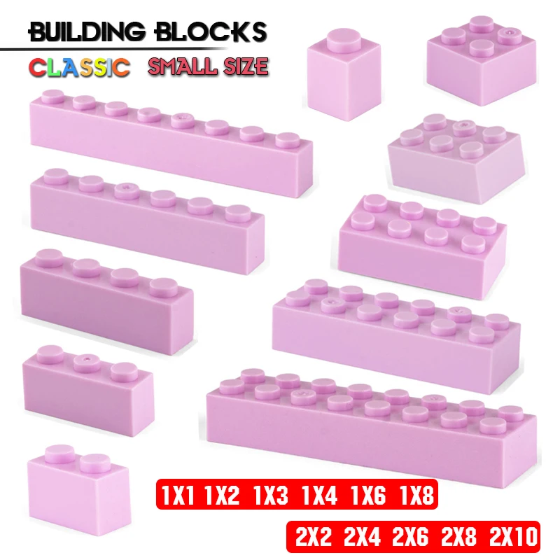 

Building block 1X4 1X8 2X6 2X10 hole Orange brick basic accessories education creativity compatible brand building block toys