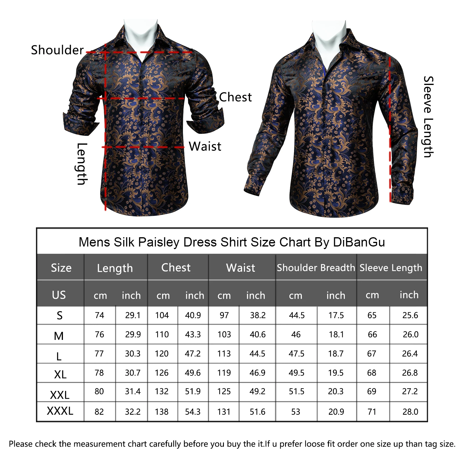 Man shirts Brown Blue Shirt for Men Casual Long Sleeve Turn-down Collar Blouse Floral Paisley camisa masculina Holiday Gift