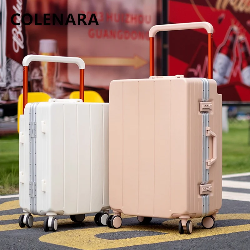 COLENARA 22 24 26 28 новый чемодан 20 дюймовый посадочный бокс большой вместительный чемодан на колесиках с алюминиевой рамой ящик для пароля чемодан на колесиках (art.: 3920d313fb7ca) - 3920d313fb7ca