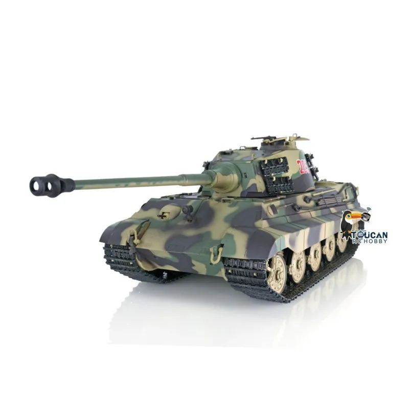 Уличные игрушки HENG LONG 116 7.0 Пластиковая модель радиоуправляемого танка King Tiger с вращающимся стволом 3888A, дорожные колеса, BB-шарики TH17518-SMT4 (art.: 3920da7977377) - 3920da7977377