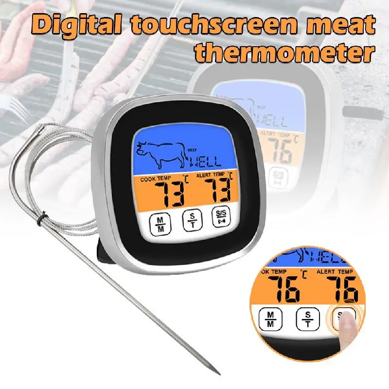 Цифровой кухонный термометр измеритель температуры духовки из нержавеющей