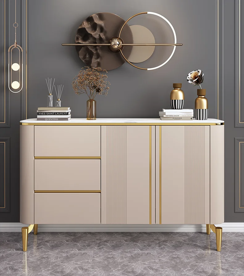 

Light luxury style porch cabinet, modern minimalist restaurant, Nordic side cabinet, storage cabinet