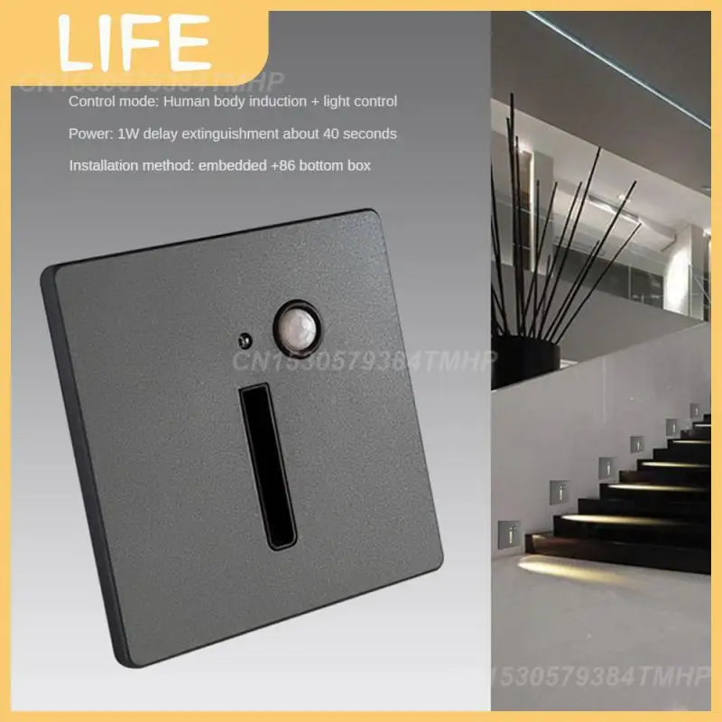 

Colorful Multifunctional Night Light Safe And Reliable Side Wall Lamp Step Lamp Easy To Operate Human Body Induction