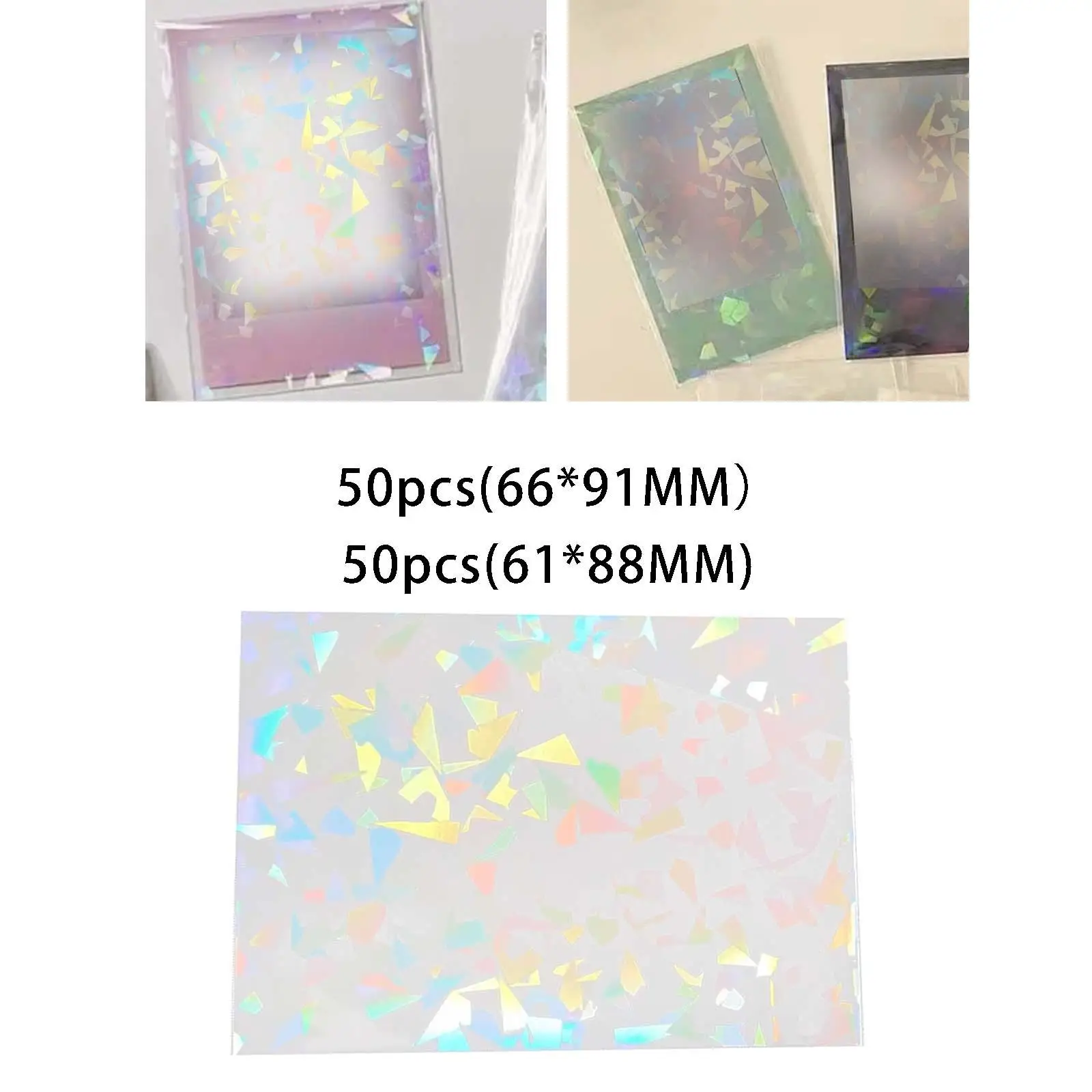 

Защитная пленка для карт Покемон, прозрачная, для игр, VMAX, дисплей, Чехол-держатель, 50 шт.