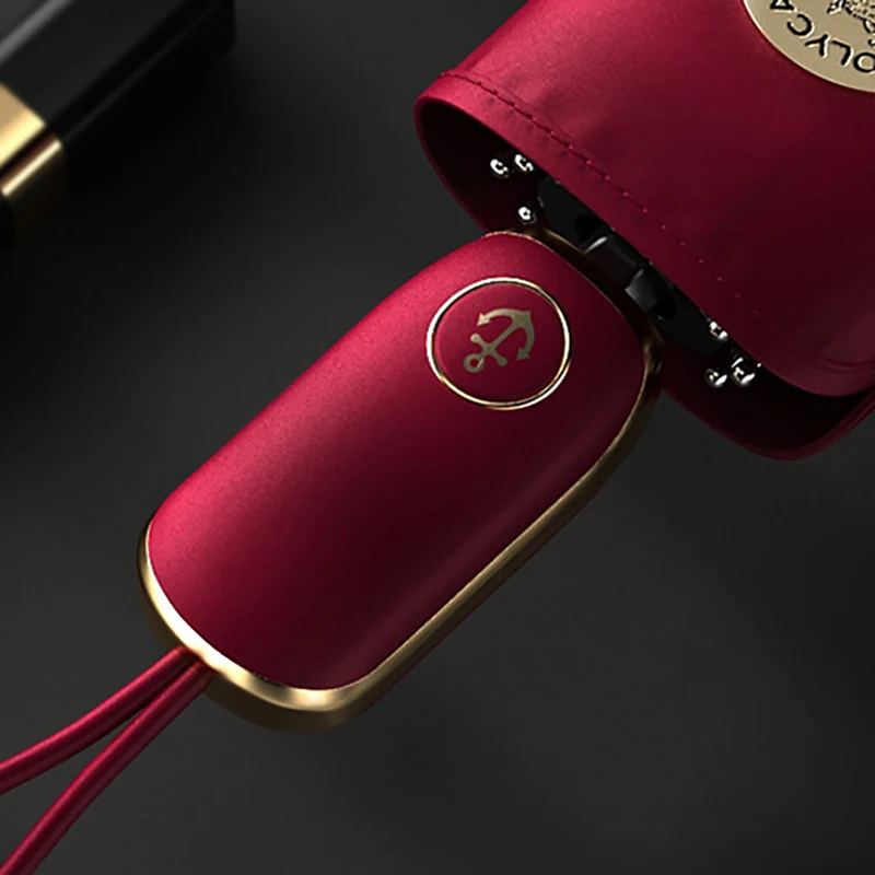 OLYCAT Umbrella for Women UV Protection Sun Shade Folding Girls Flat Shape Outdoor Corporation Windproof