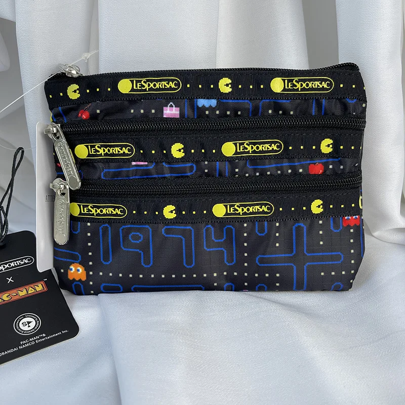 

Kawaii Sanrio Snoopys Lesportsac трехслойный клатч с мультяшным принтом женская маленькая сумка косметичка Сумка для хранения Кошелек для монет игрушки д...