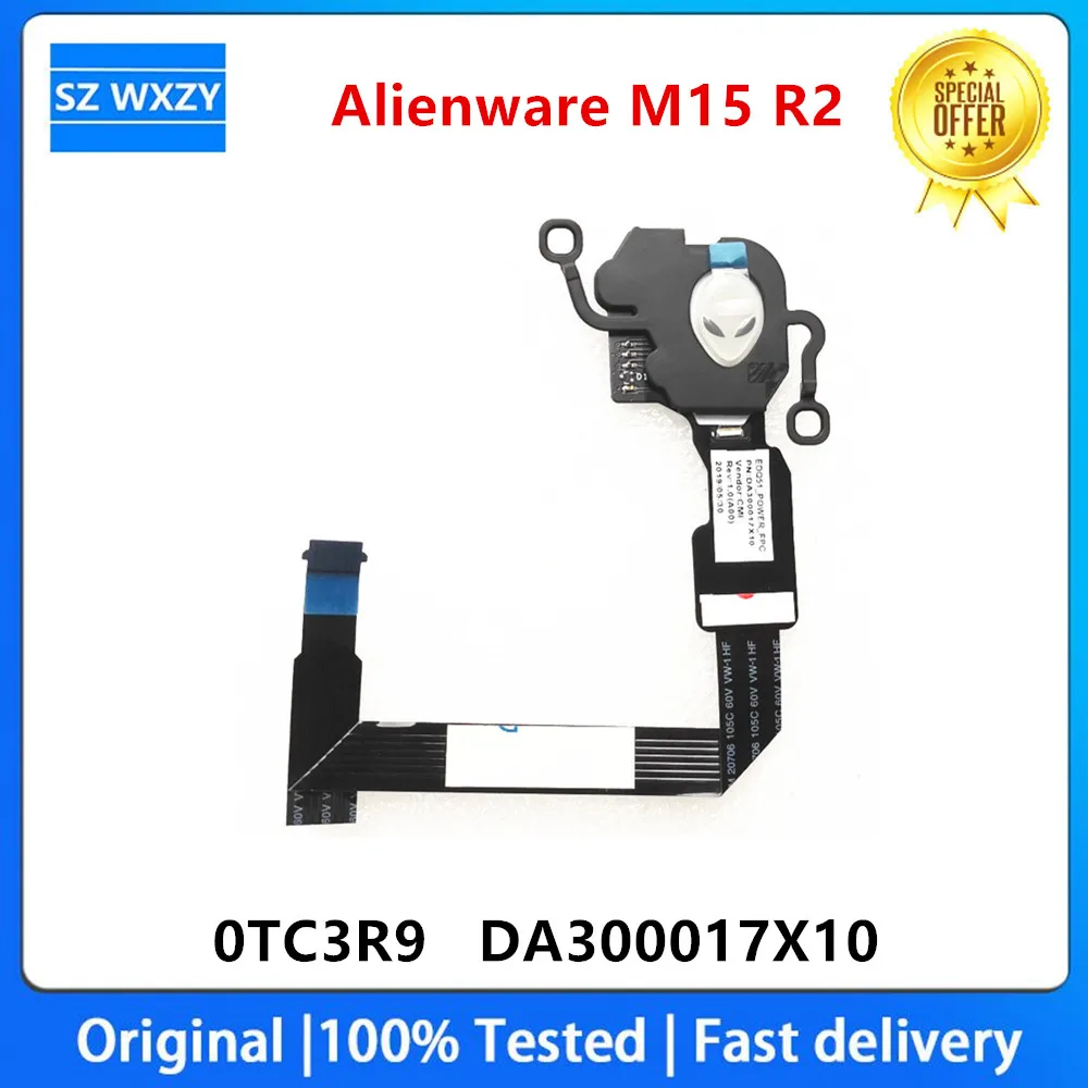 Новый оригинальный кабель для DELL Alienware M15 R2 Белый Лунный питания 0TC3R9 TC3R9 DA300017X10 100%