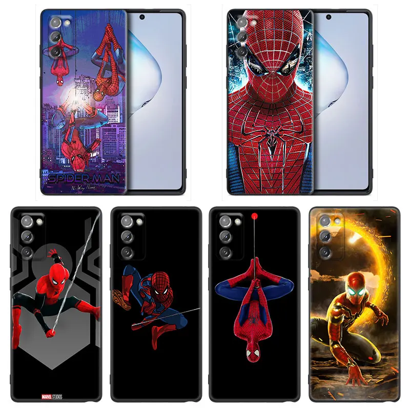 

Luxury Phone Case for Samsung Note 8 9 10 M11 M12 M30s M32 M21 M51 F41 F62 M01 Case Soft Silicone Cover Marvel Spiderman Hero
