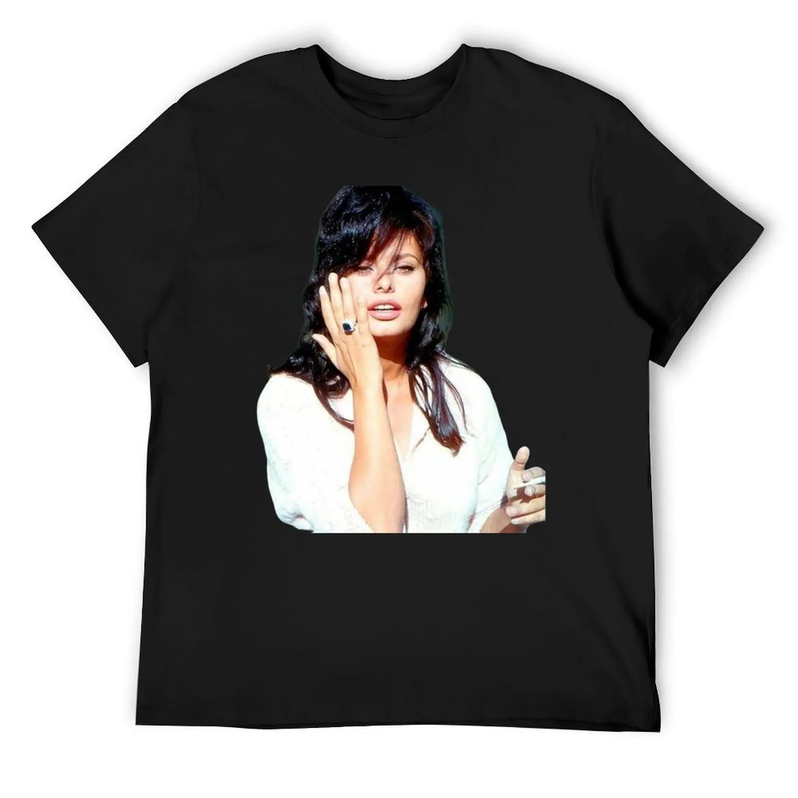 Футболка Sophia Loren 1960 футболки с рисунком мужские белые в тяжелом весе