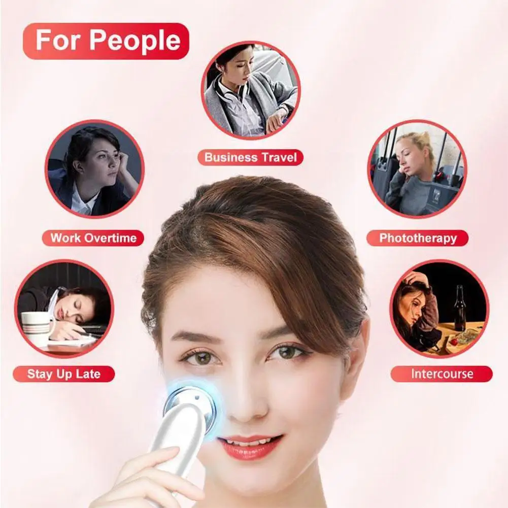 

EMS Facial Massager LED Light Therapy Sonic Vibration Removal Cool Skin Care Treatment Wrinkle Beauty Tightening Skin Devic L1U7