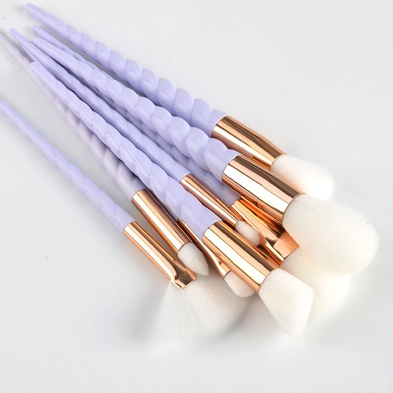 

HOT 10pcs Makeup Brush Set Pink White Foundation Blending Powder Eyeshadow Make Up Brushes Cosmetic Beauty Tools