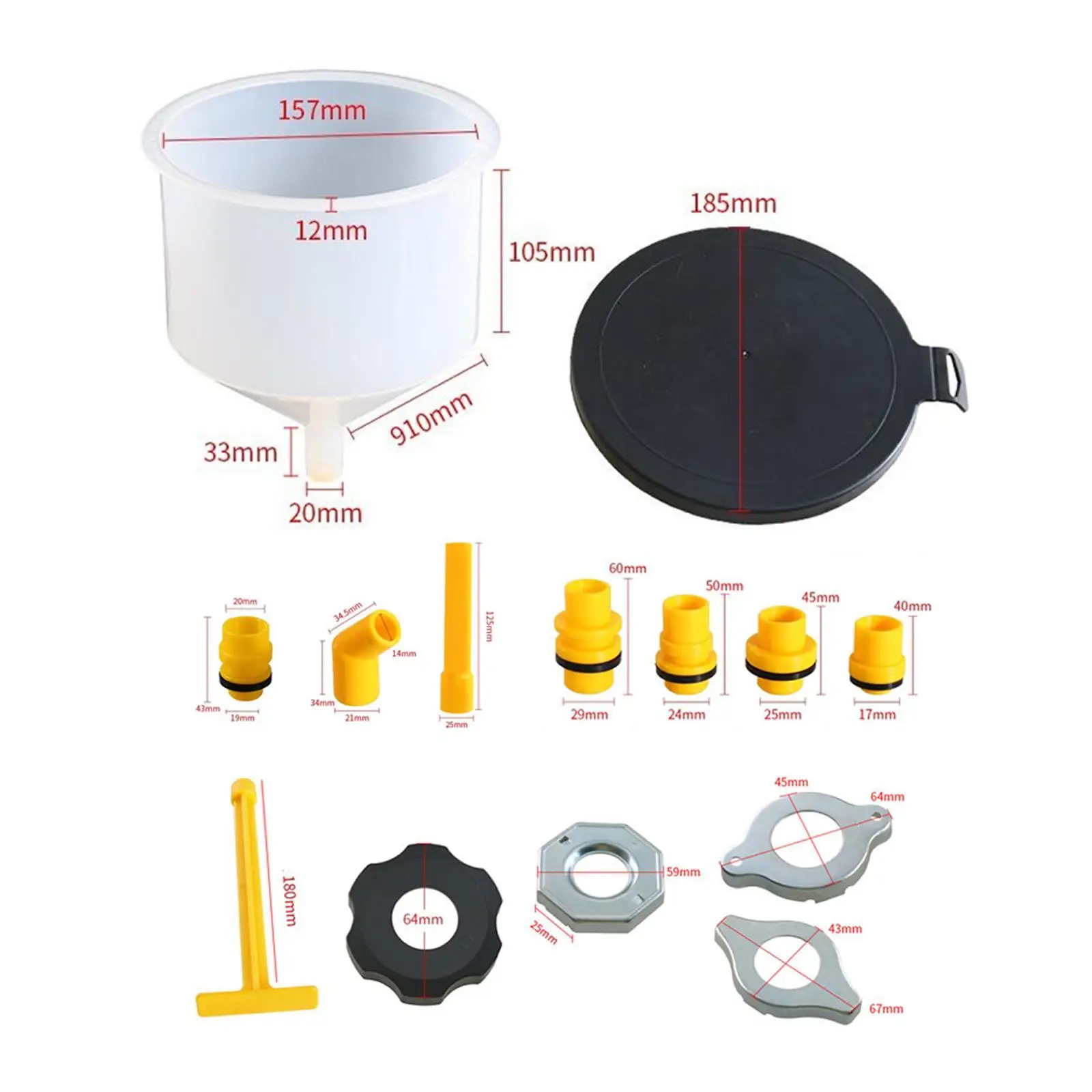 15 шт. комплекты ворон для наполнения охлаждающей жидкости радиатора