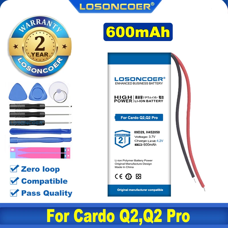 09D29 H452050 для Cardo Q2 pro rider Solo Scala Rider Freecom 2 TeamSet Pro аккумулятор |
