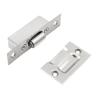 1pc stainless stee cabinet door latches w 4 screws 9019mm home furniture hardware wooden door stops prevent wall marks