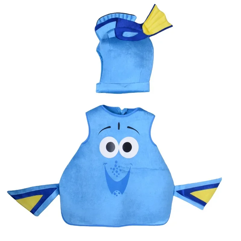 Костюм для косплея в виде рыбки клоун небесно-голубая рыба Танг Дори детей и