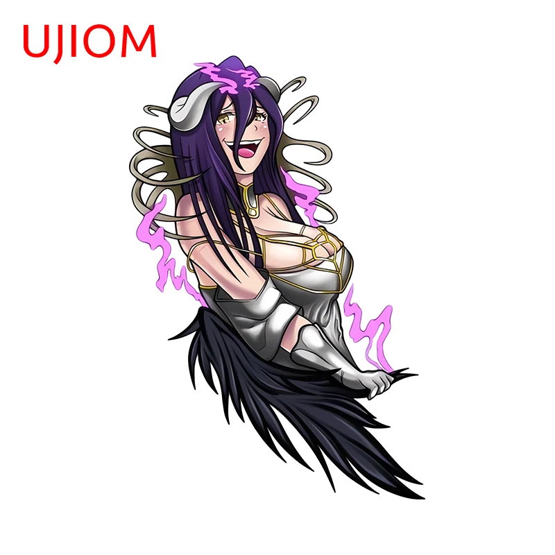 UJIOM 13 см × 8 7 Альбедо красивая наклейка на стену аниме девушка привлекательная