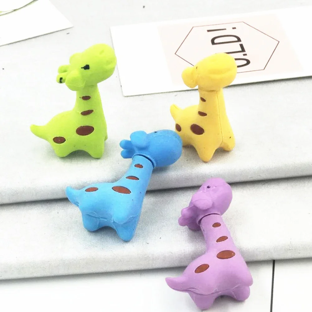 

Animal Erasers Kids 3D Giraffe Pencil Erasers Puzzle Erasers Mini Novelty Erasers Kindergarten Classroom Rewards Games
