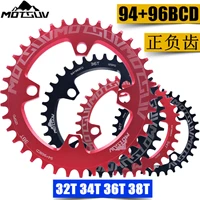 motsuv bicycle 9496mm crank 32343638t chainwheel roundoval 9496bcd mtb chainring for alivio m4000 m4050 sramnx gx x1 crank