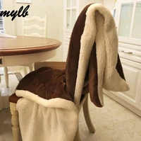 home winter wool blanket ferret cashmere blanket warm blankets fleece super warm soft throw on sofa bed
