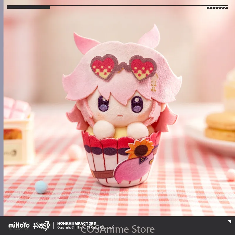 Фото Официальный плюшевый брелок-подвеска MiHoYo Honkai Impact 3 с персонажами Кевином Касланой, Элизией Сиеле, Кианой Касланой, украшение для сумки, подарок на Рождество для косплея №1
