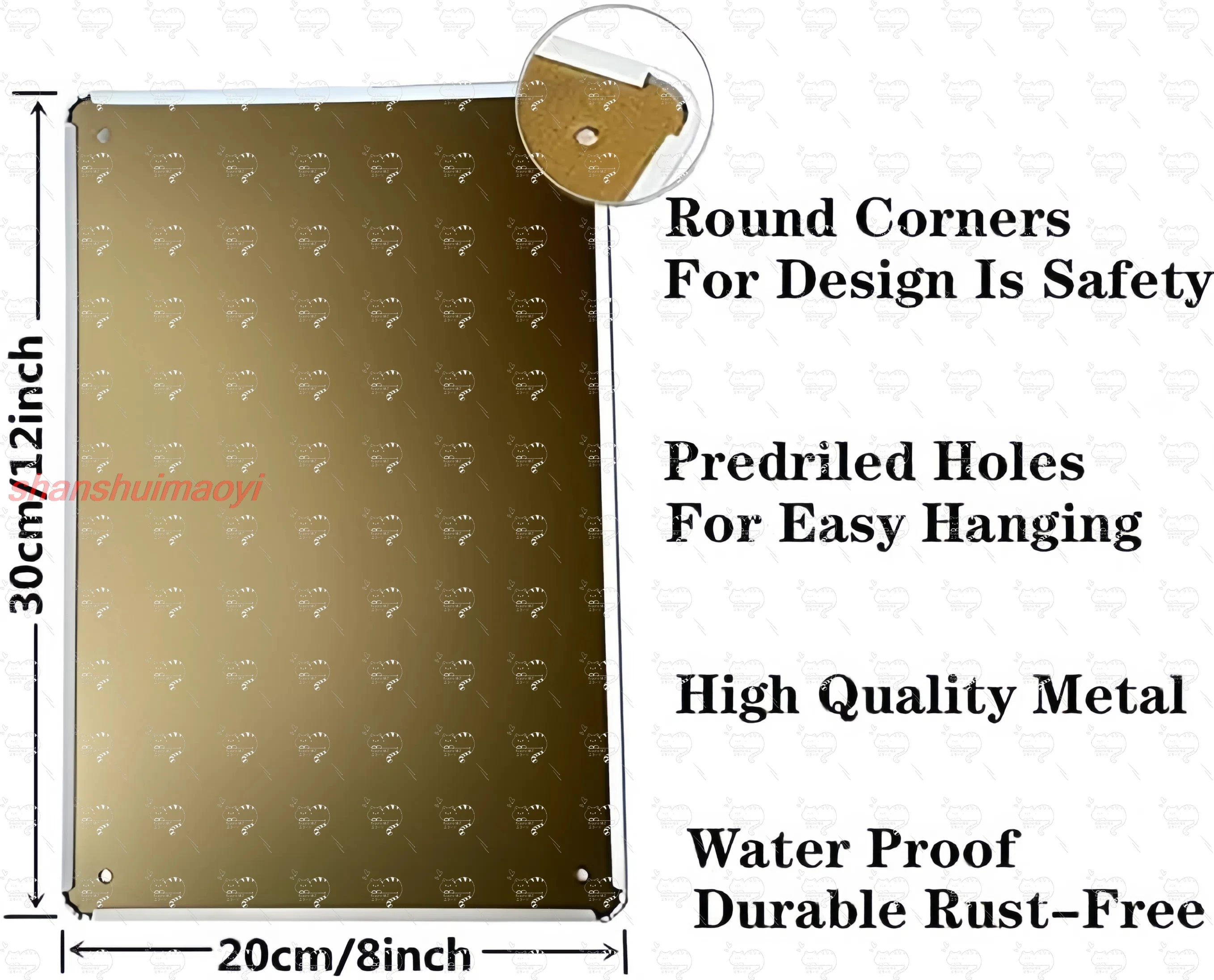 Оловянные вывески EMOHAT. Винтажное предупреждение. Эта собственность защищается.