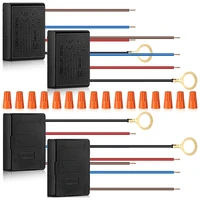 20 pcs 3 way press dimmer switch 4 pieces desk lamp sensor dimmer repair kit replacement sensor with 16pcswiring caps