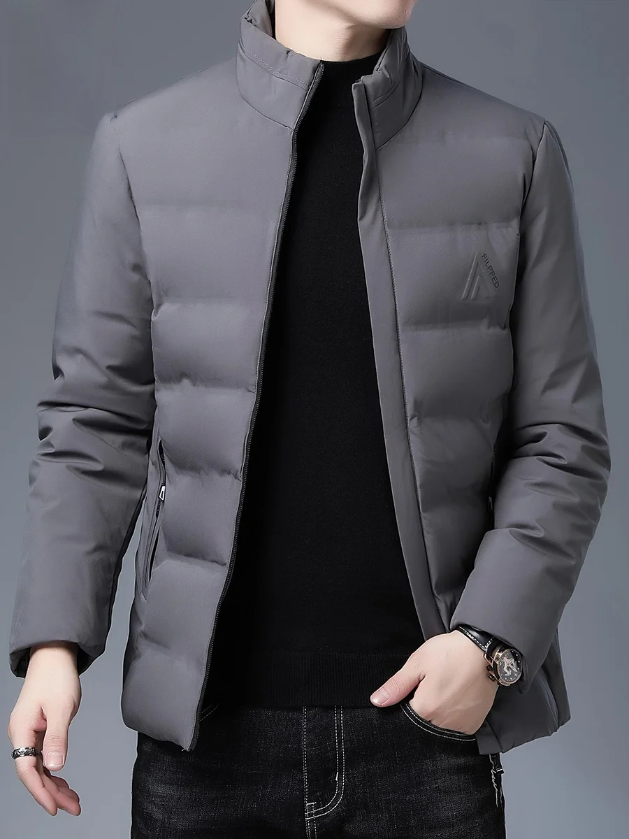 Мужская короткая куртка Romon на хлопковой подкладке новинка 2024 зимняя теплая