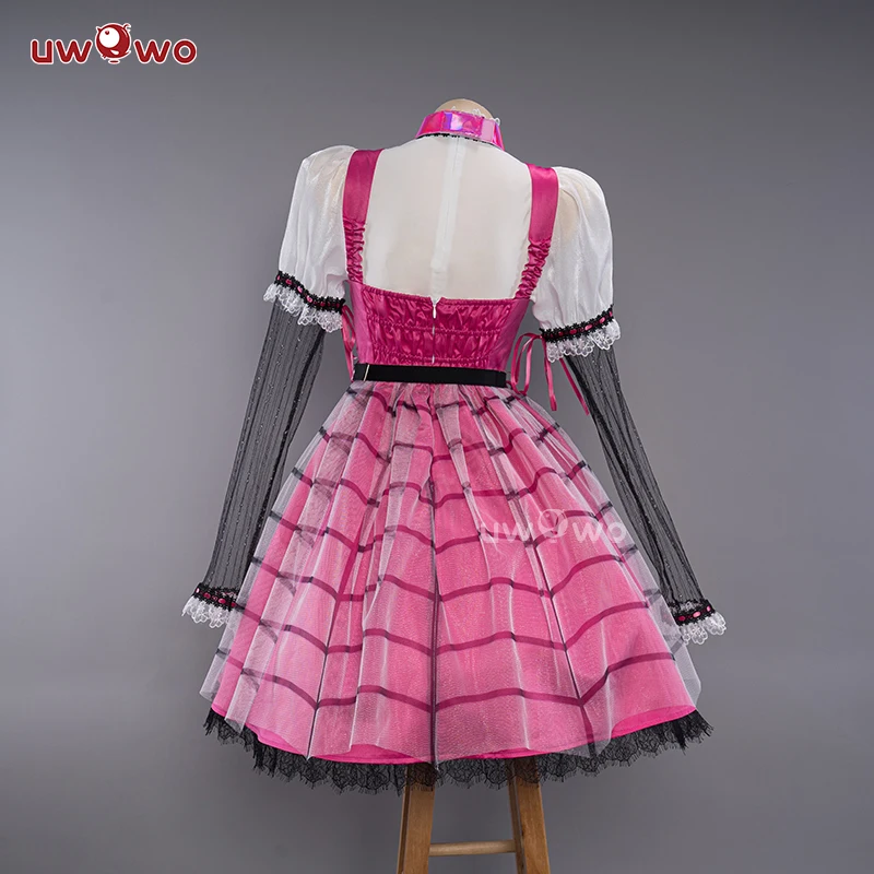 PRE-SALE UWOWO Monster High: Draculaura Cosplay Costume Pink Suit Vampiree Female Little Devil Cosplay Costumes images - 6