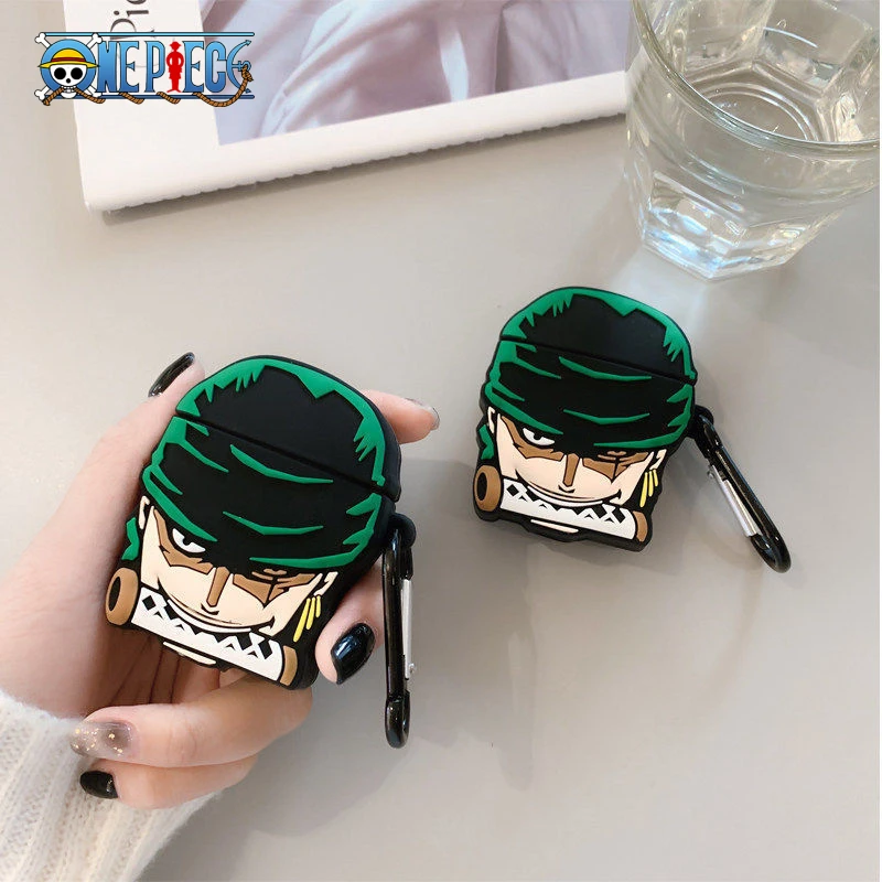 Фото Силиконовый чехол для наушников One Piece Zoro для Airpods 1 2 3 Pro, чехол для беспроводных Bluetooth-наушников, подарки на день рождения №2