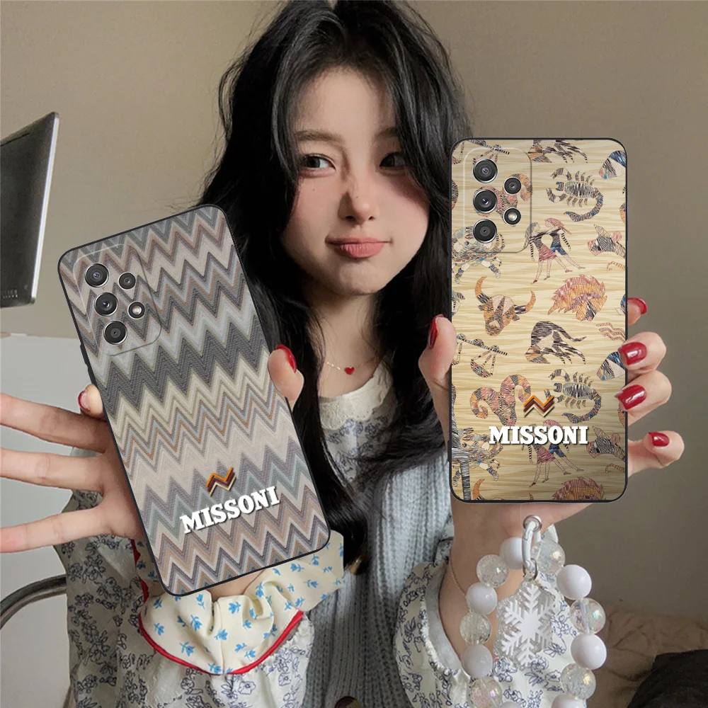 Чехол для мобильного телефона M-MISSONI Samsung Galaxy A91 73 71 70 54 53 52 34 24 23 21 S 5G черный чехол
