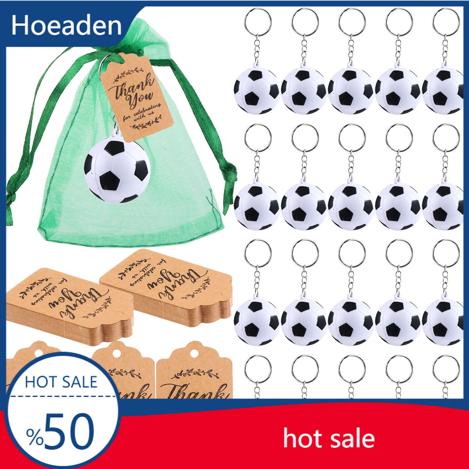 

140 Pieces Soccer Party Favors Set Soccer Keychains Soccer Ball Stress Relieve B