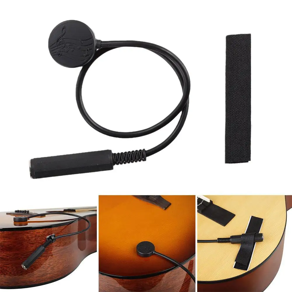 

Acoustic Guitar Pickup Piezo Contact Pickup for Guitar Ukulele Violin Mandolin Banjo Kalimba Harp Microphone Banjo Accessor Y4P2