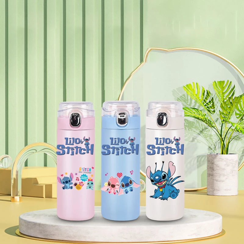 400 мл Disney Lilo Stitch термос портативная бутылка для воды из нержавеющей стали уличная