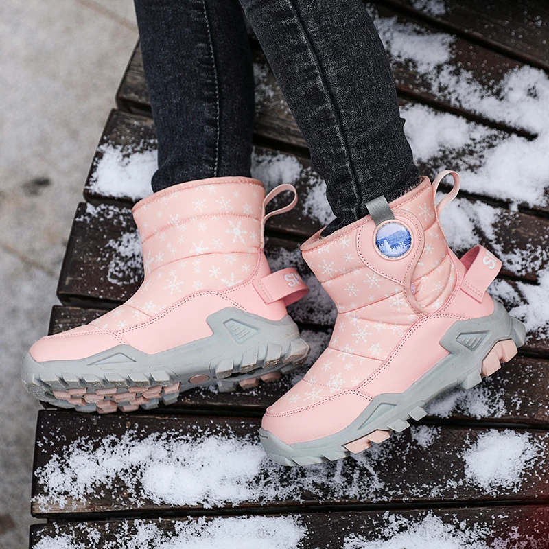 

30% Real Wool Winter Warm Baby Shoes Waterproof Children's Snow Boots -30 Degree Keep Warm Girls Boys Snow Boots Kids Shoes