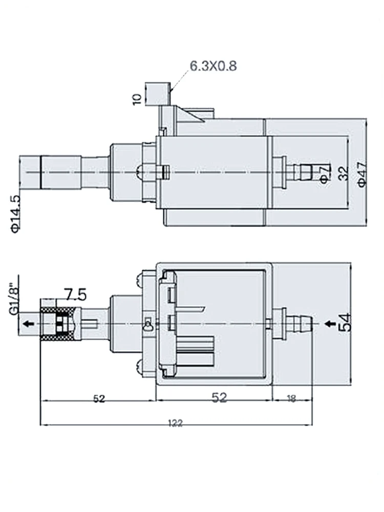 Электромагнитный водяной насос аксессуары для кофемашины распылитель