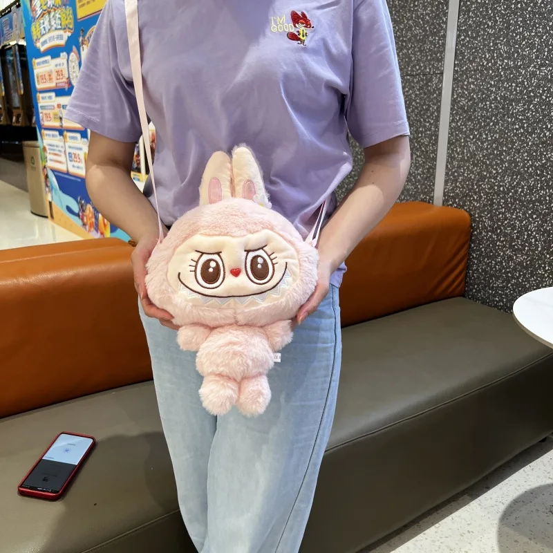 2024 сумка Labubu через плечо милый рюкзак с мультяшной куклой новинка для студентов