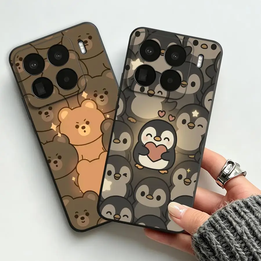 Фото Чехол для телефона Cute Penguin Love Art Funda для Xiaomi Mi 14 12 11 13 Lite 12X 12T Pro 11T 10T №4