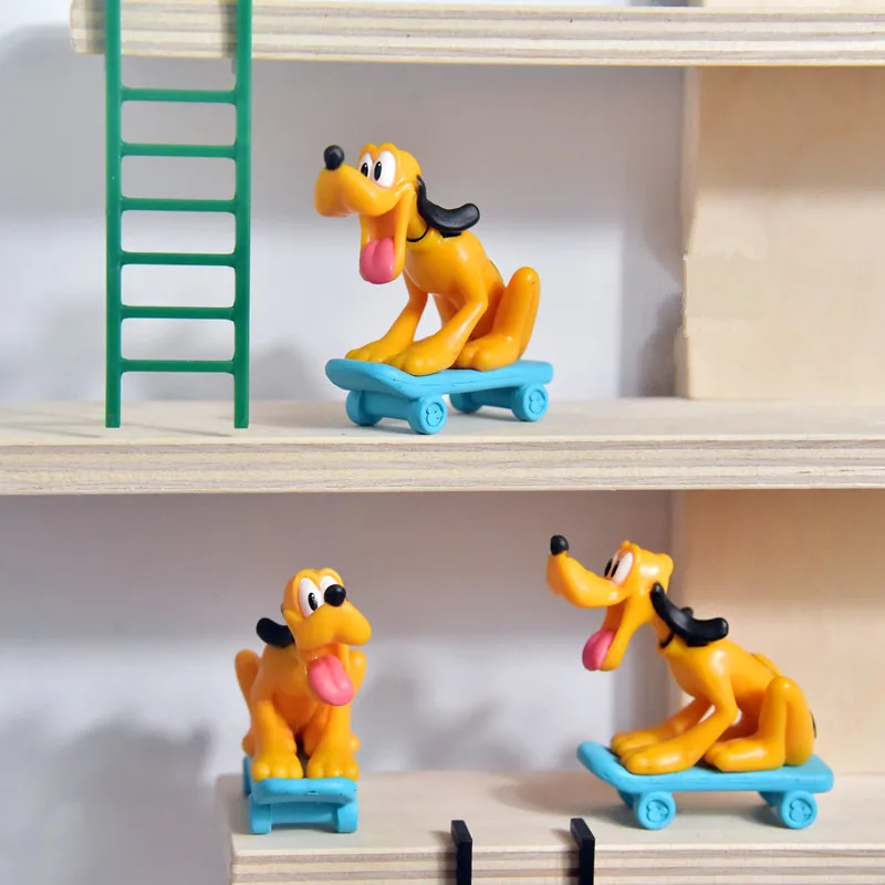 

Disney Mickey Pluto Figures Birthday Party Cake Decoration PVC Anime Figures Kids Toys