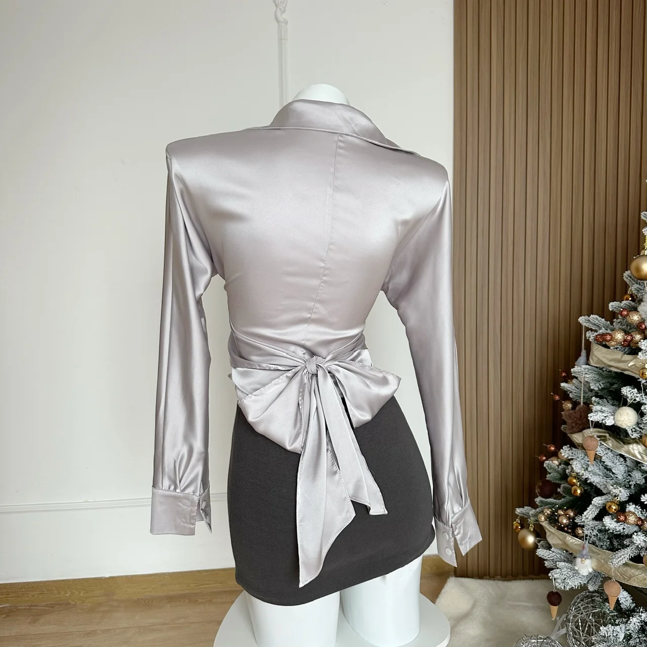 Стильные атласные топы со шнуровкой корейская мода элегантная пикантная и