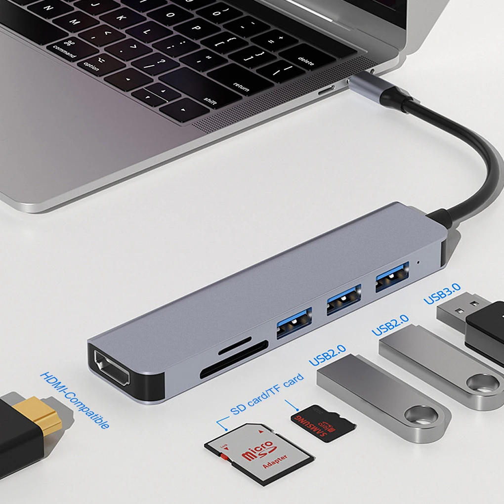 

Usb-хаб многопортовый кардридер разветвитель док-станция высокоскоростной адаптер