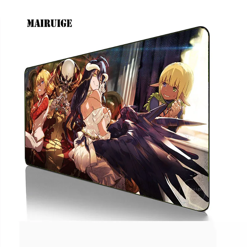 

Anime Overlord albedo XXL Mouse pad HD Print Computer Gamer Locking Edge 40X90MM Mousepad Keyboard PC Mice Mats Pad for csgo