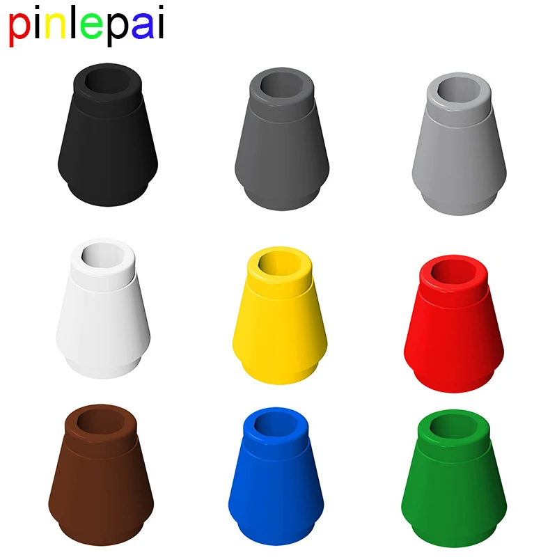Pinlepai 4589 59900 конусный кирпич 1x1 блок с верхней канавкой строительные блоки частицы