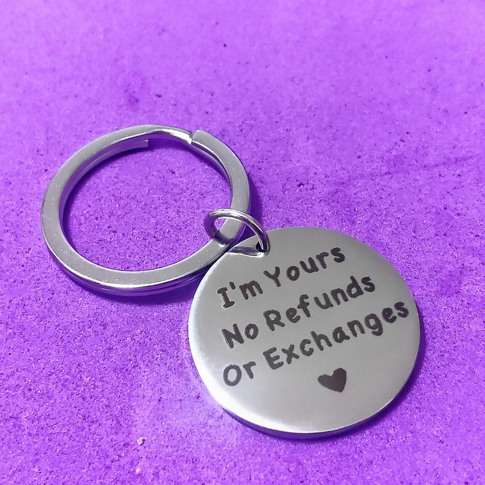

Ornaments Birthday Gift Keyring Holiday Lanyard for Keys Stainless Steel Couple Parent Child Im Yours Keychain Car Carabiner