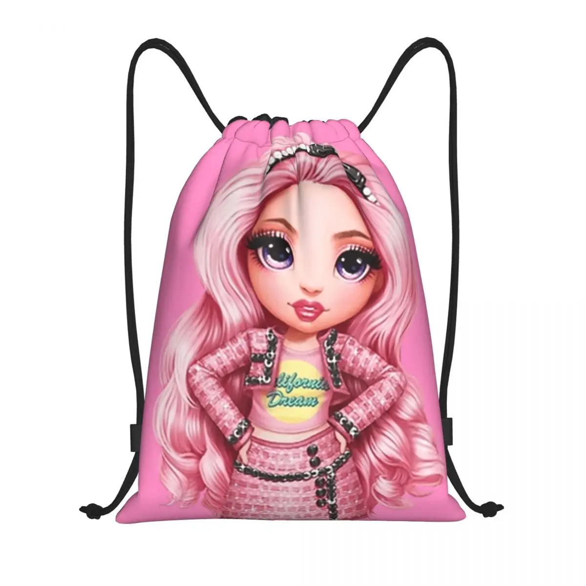 Rainbow High Bella Parker Drawstring Bags Men Women Portable Sports Gym Sackpack Shopping Backpacks