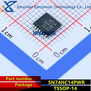 SN74HC14PWR TSSOP-14 Marking: HC14 Inverters Hex Schmitt-Trigger Logic ICs Brand New Original