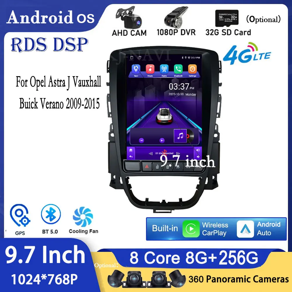9 7-дюймовый для Opel Astra J Vauxhall Buick Verano 2009-2015 автомобильная стереосистема GPS радио - Цена: 48190