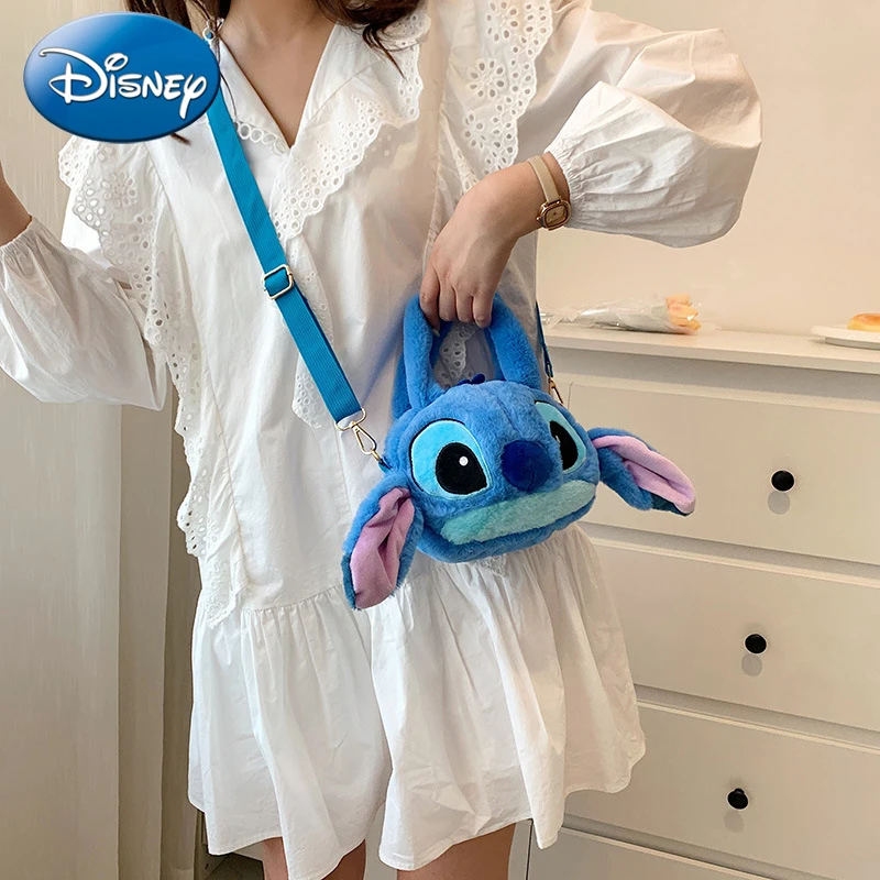 Disney Lilo &amp Stitch Plush Toys Kawaii Сумка Через Плечо Женская Мягкая Для Игрушек Аниме