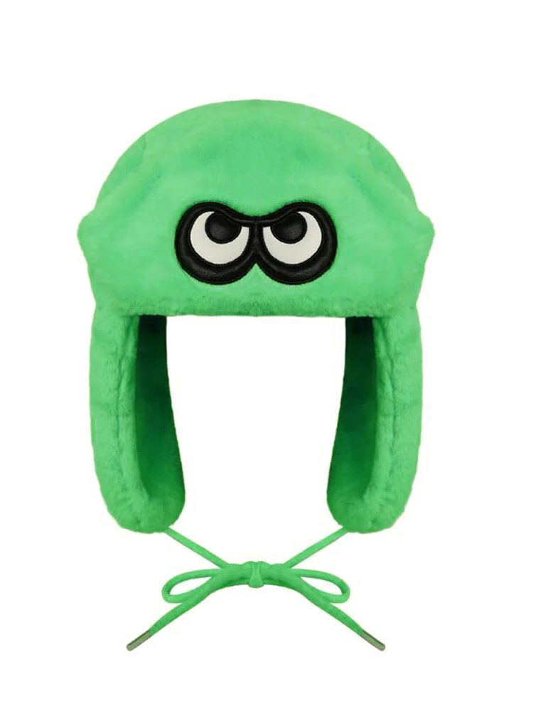 Флуоресцентная Зеленая Женская Зимняя Шапка Уличная Охотничья Вязаная Теплая