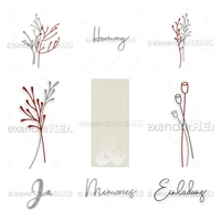 artist flower buds trees metal cutting dies stencils for diy scrapbooking album stamp make paper card embossing 2022 new